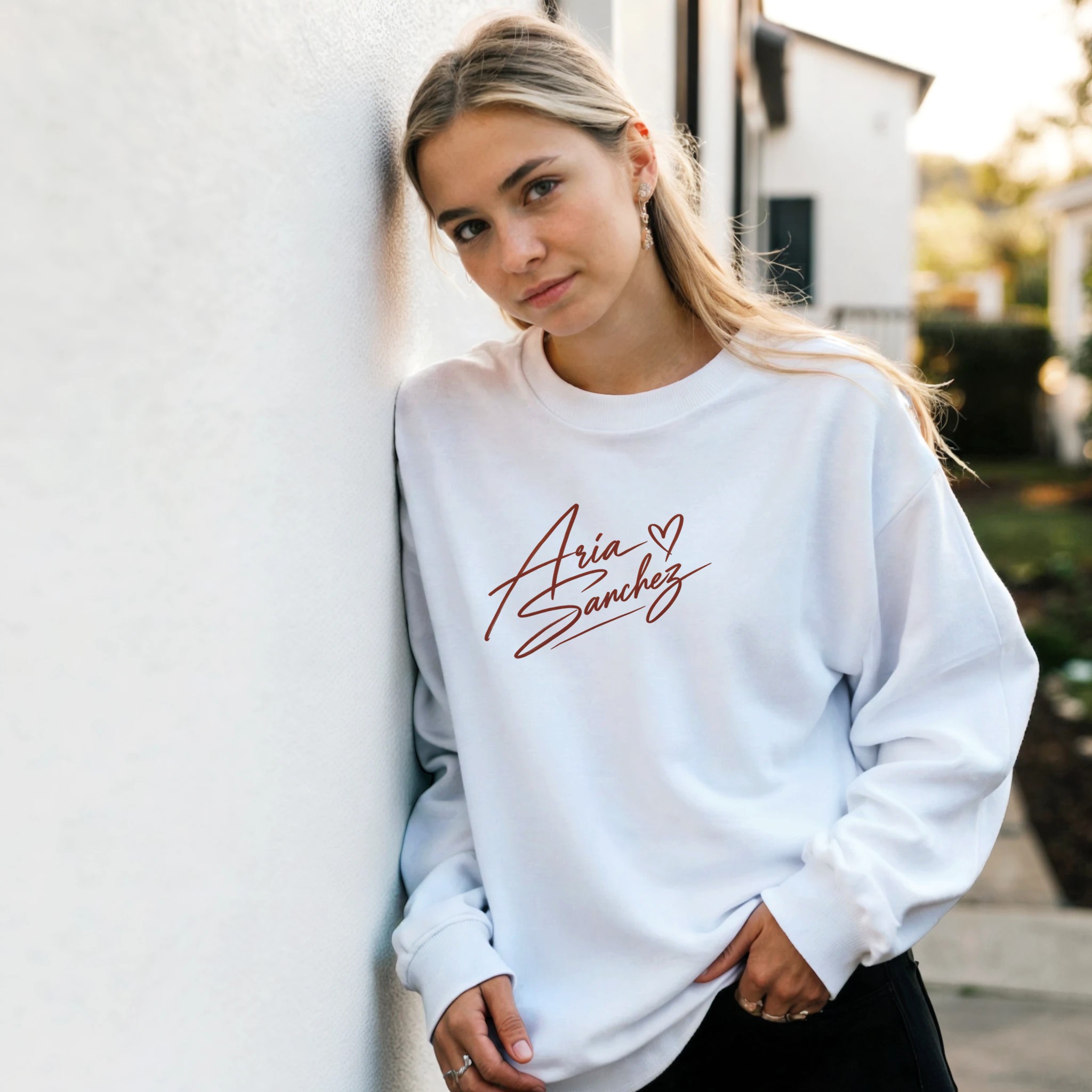 Aria Sanchez Signature & Heart Classic Unisex Sweatshirt